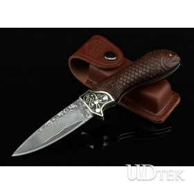 OEM Damascus Steel Tactical Knife Folding Knife Outdoor Tools UDTEK01285